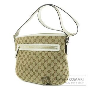 Gucci GG Shoulder Bag Monogram Canvas Leather
